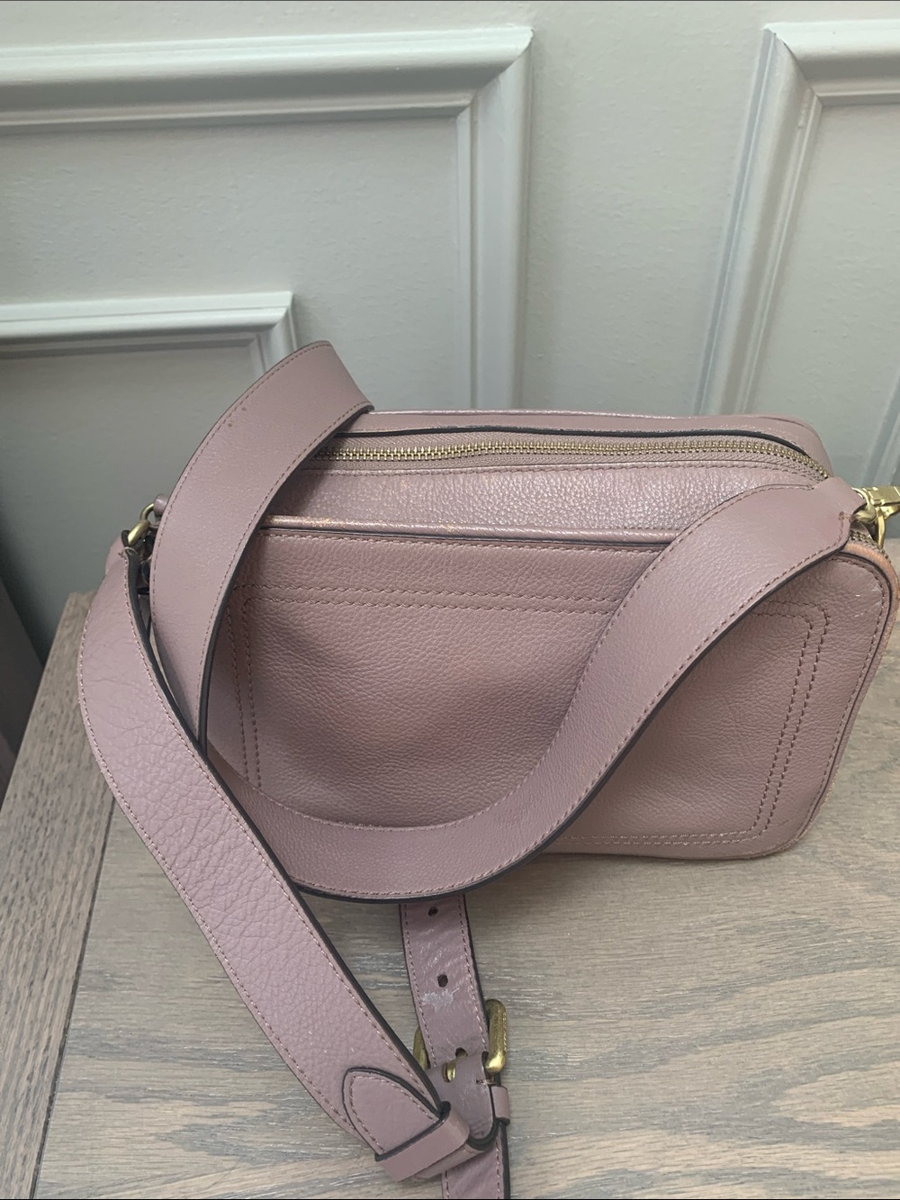 Cole Haan Blush Pink Leather Crossbody Bag